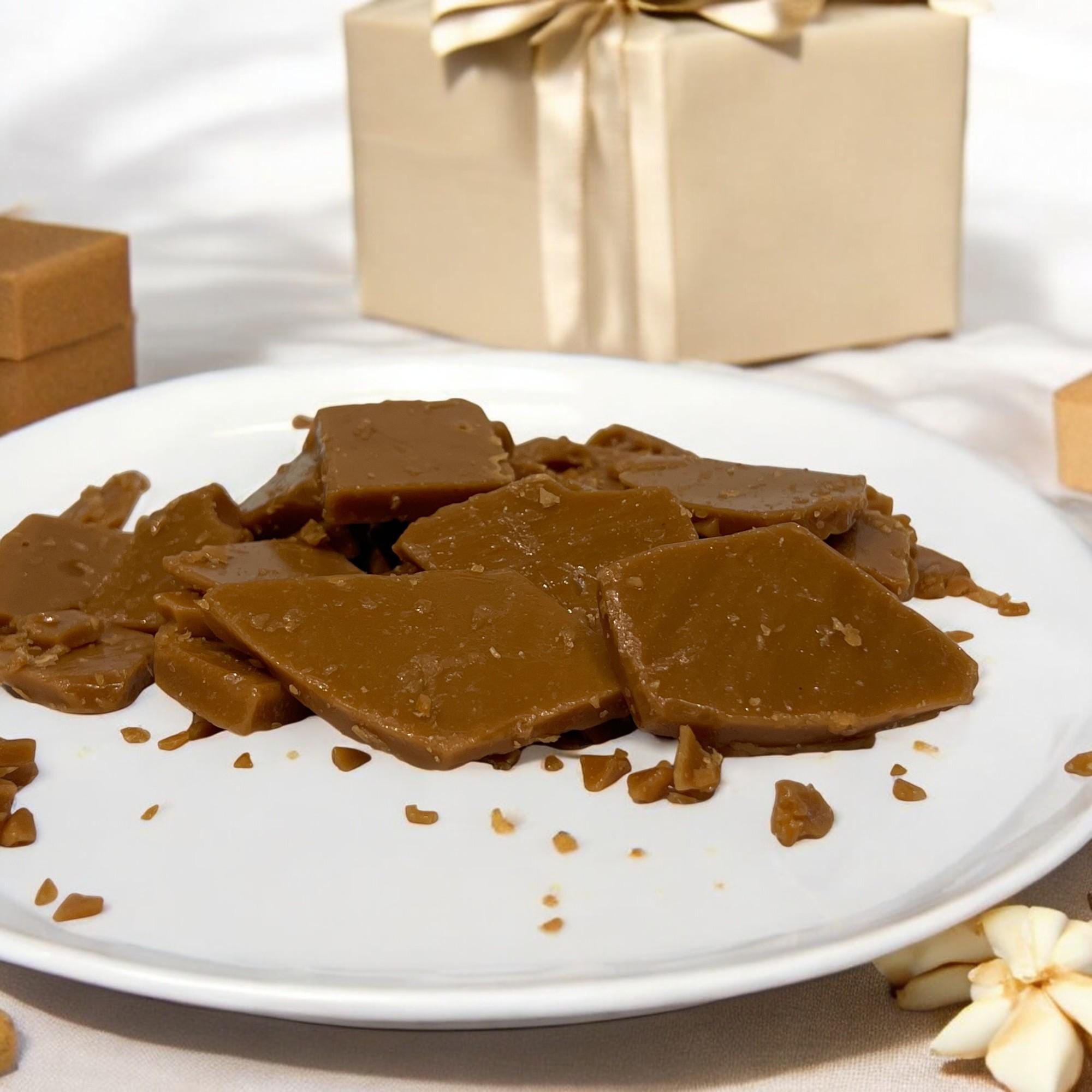 Old Fashioned English Butter Toffee Candy, Crunchy Caramelized Gourmet Sweets, Handmade Nostalgic Gift - Winterberry Hearth
