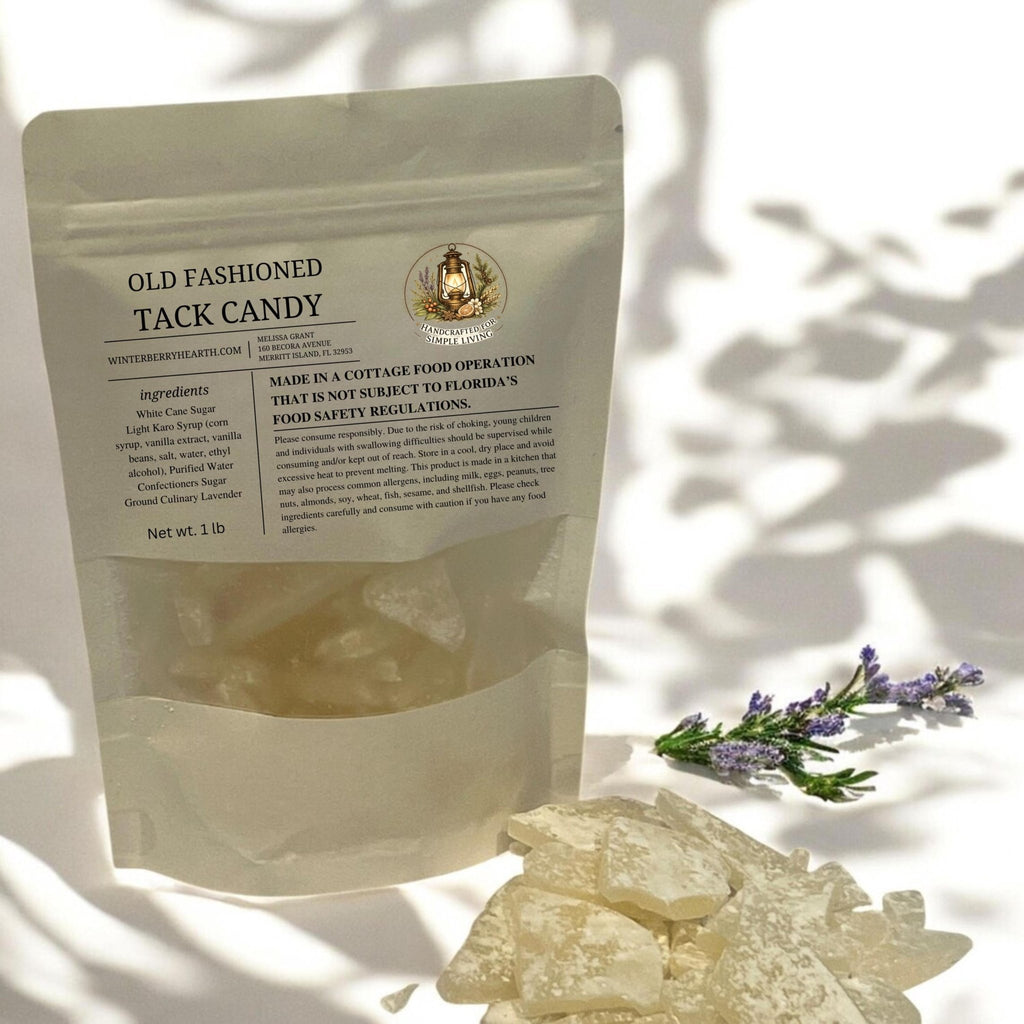 Old Fashioned Hard Tack Candy, Nostalgic Broken Glass Rock Candy, Handmade Vintage Gift - Winterberry Hearth