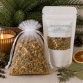 Old World Christmas Sachet, Botanical Home Fragrance, Orange Clove Rosemary, Winter Aromatherapy Gift - Winterberry Hearth