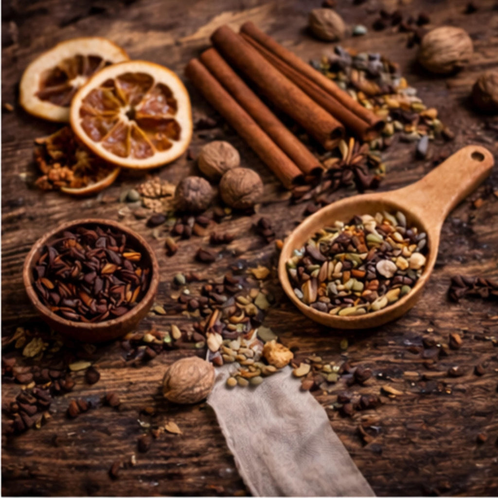 Old World Kitchen Comfort Simmer Pot, Cozy Hearth Blend, Warm Herbal Stovetop Potpourri - Winterberry Hearth