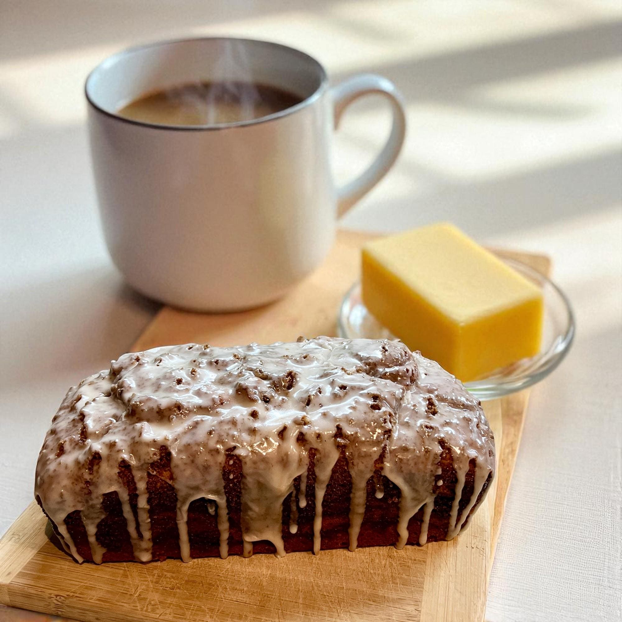 Orange Glazed Cinnamon Roll Bread: Old Fashioned Breakfast Loaf - Winterberry Hearth
