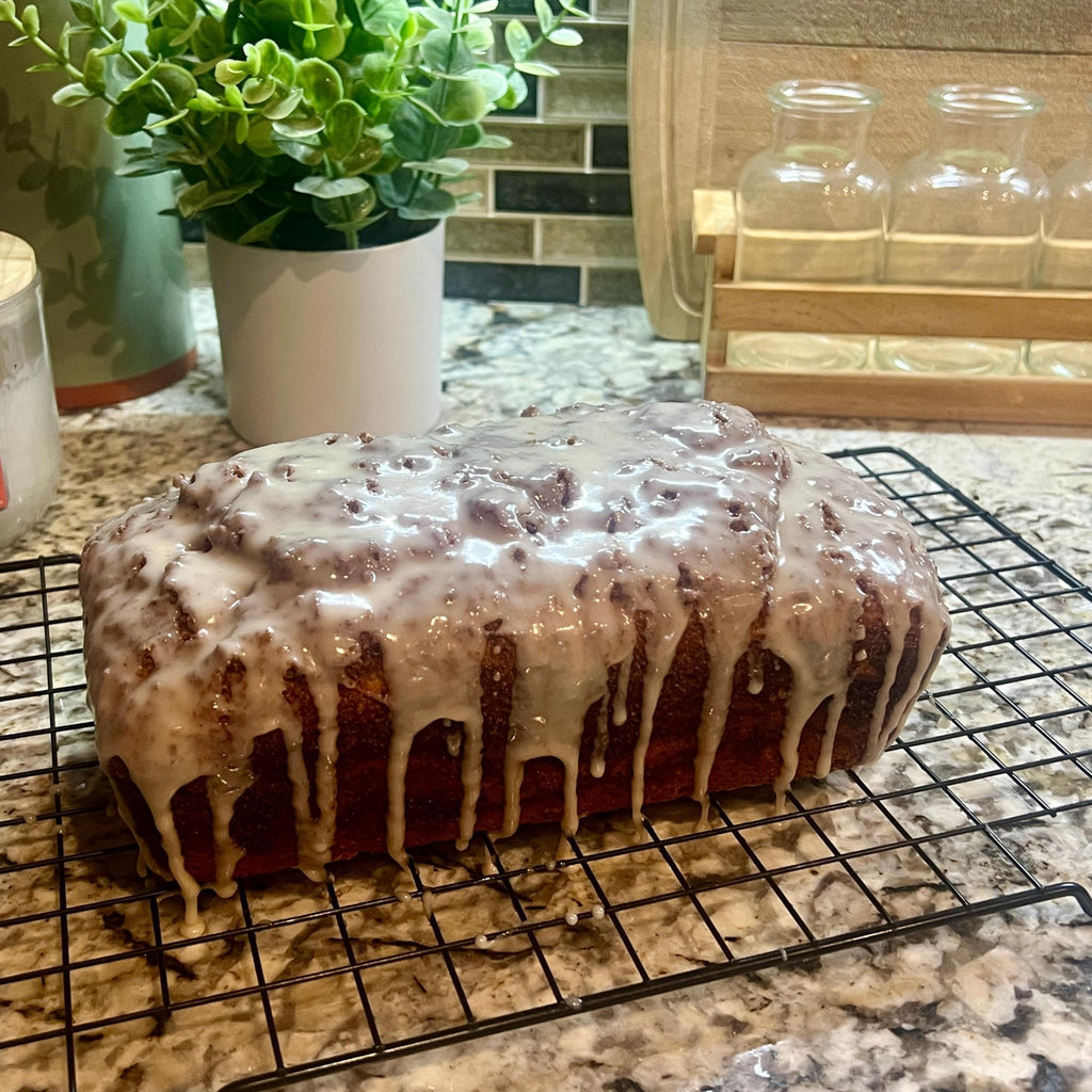 Orange Glazed Cinnamon Roll Bread: Old Fashioned Breakfast Loaf - Winterberry Hearth