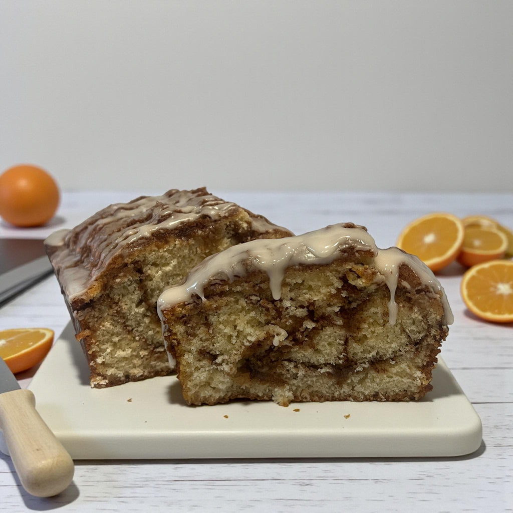 Orange Glazed Cinnamon Roll Bread: Old Fashioned Breakfast Loaf - Winterberry Hearth