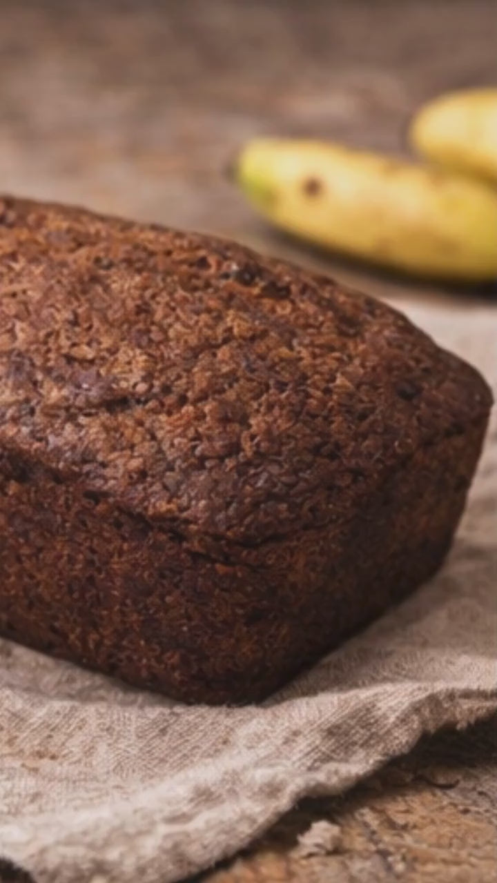 Banana Bread Loaf, Walnut or Pecan Options, Moist Homemade Bread, Fresh Baked Comfort Food