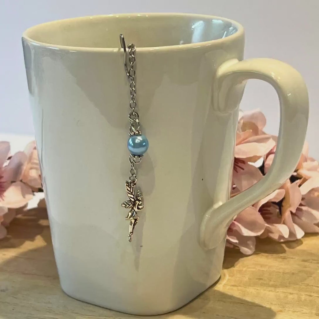 Fairy Moon Tea Steeper, Blue Bead Herbal Tea Infuser, Celestial Strainer