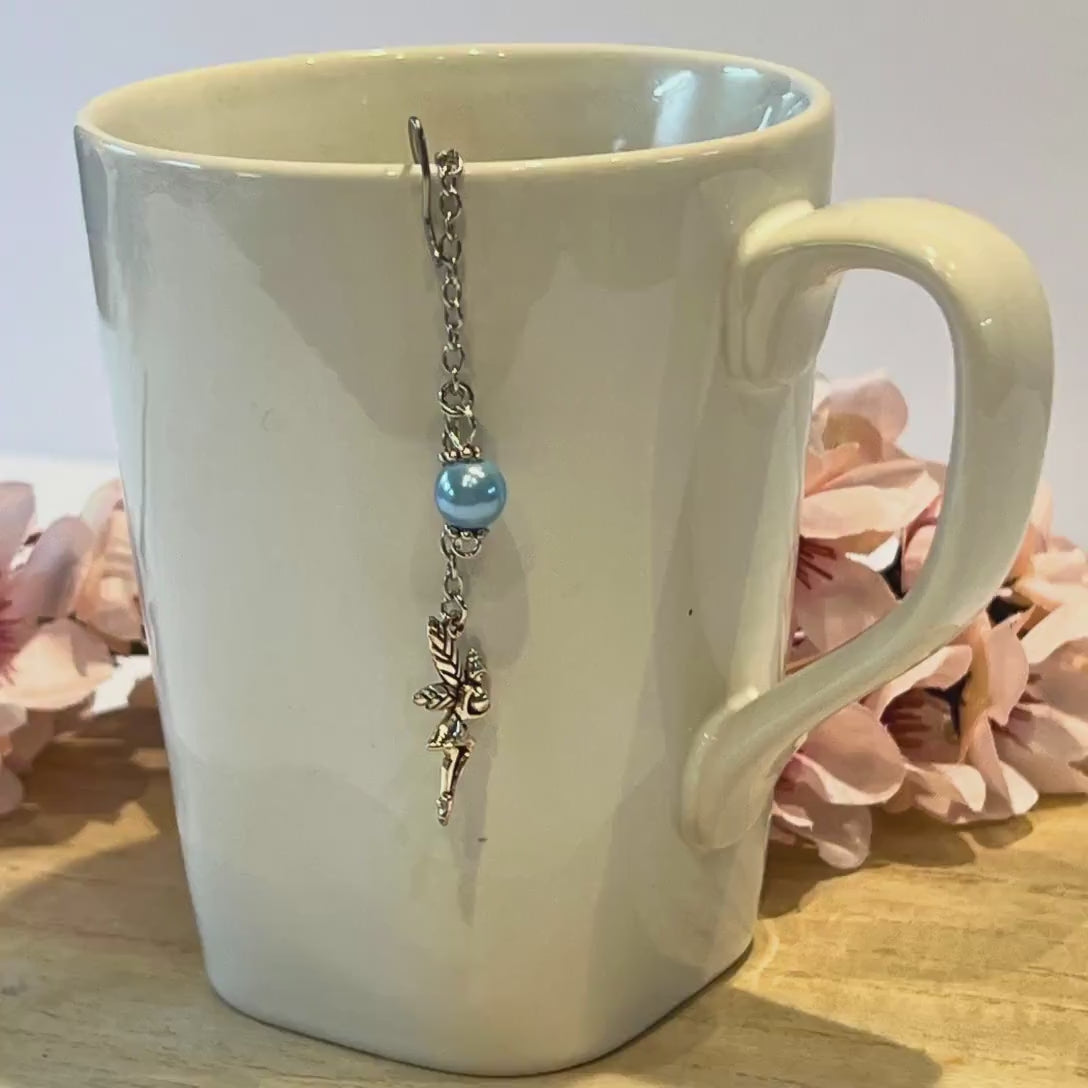 Fairy Moon Tea Steeper, Blue Bead Herbal Tea Infuser, Celestial Strainer
