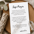 Printable Sage Smudge Prayer Card: Cleansing Ritual (Digital Download) - Winterberry Hearth