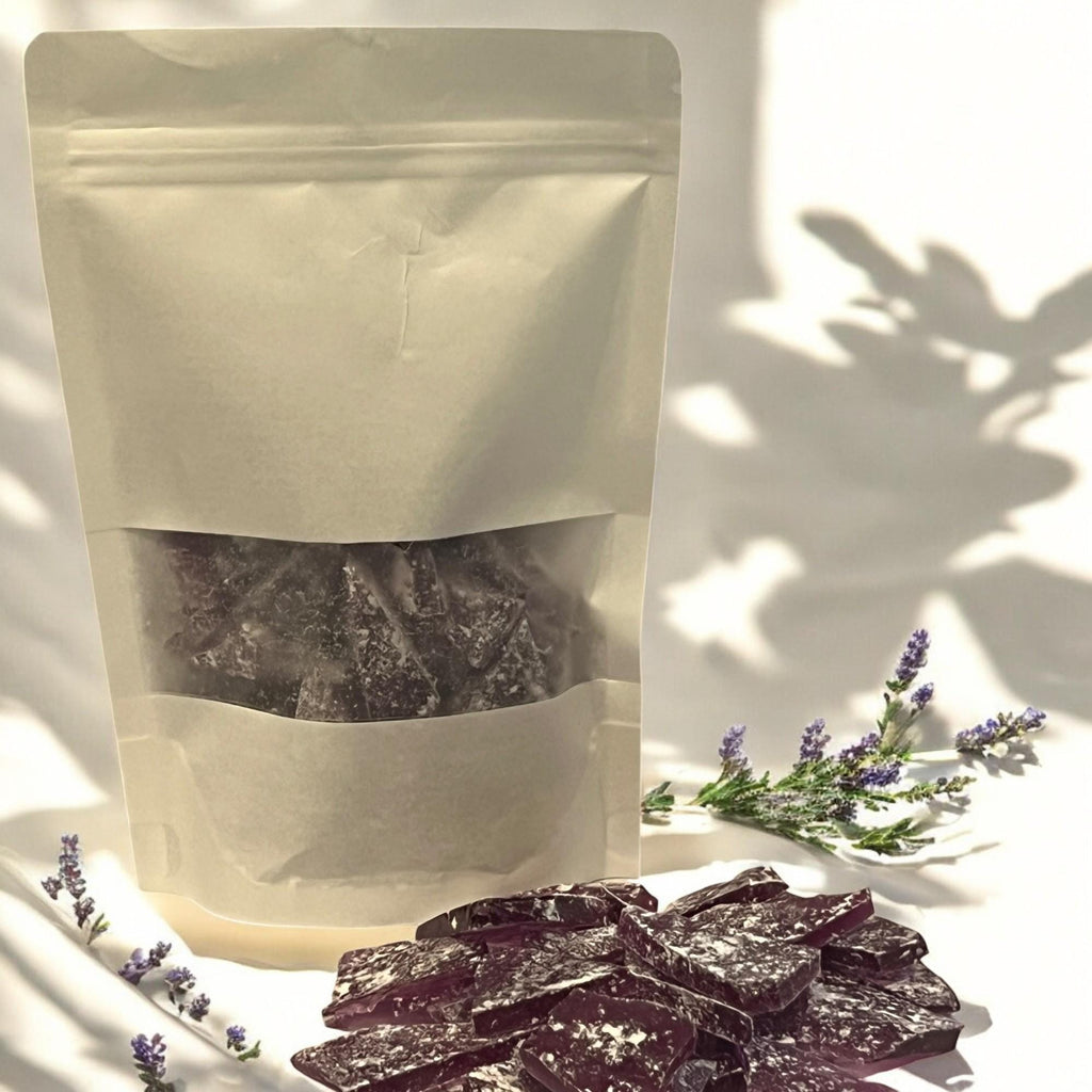 Purple Hard Tack Candy 1lb, Old Fashioned Nostalgic Treat, Rock Candy Broken Glass - Winterberry Hearth