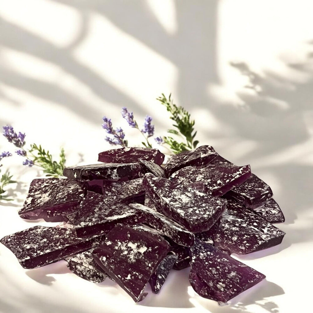 Purple Hard Tack Candy 1lb, Old Fashioned Nostalgic Treat, Rock Candy Broken Glass - Winterberry Hearth