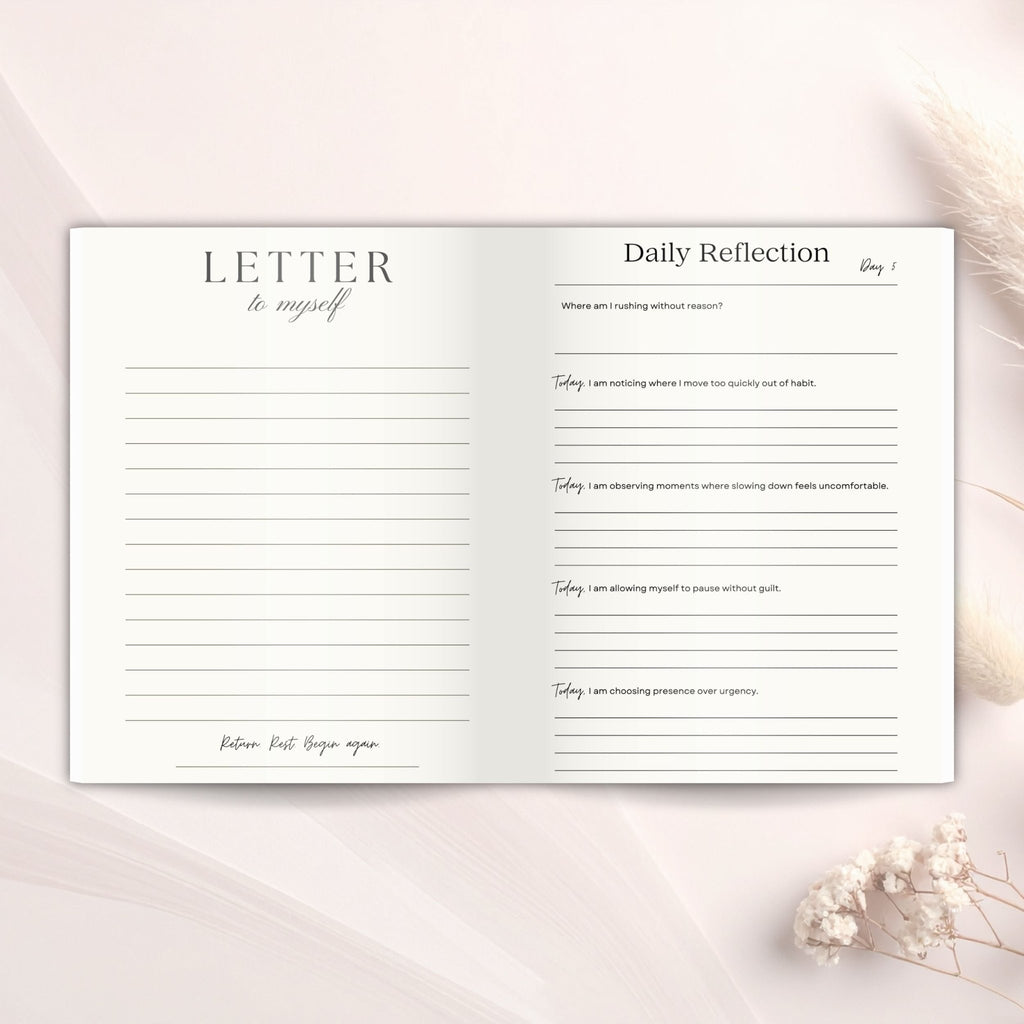 R A 7-Day Return to What Matters Guided Reset Journal & Micro eBook - Winterberry Hearth