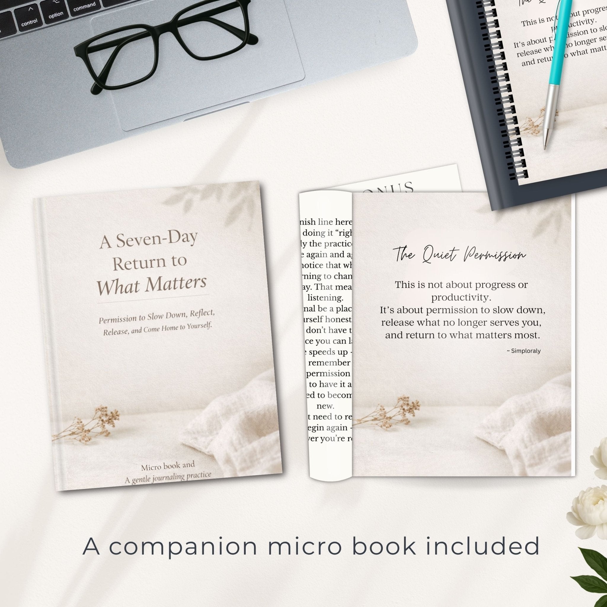 R A 7-Day Return to What Matters Guided Reset Journal & Micro eBook - Winterberry Hearth