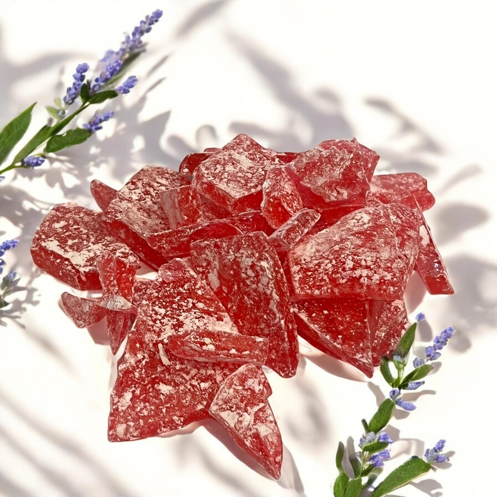 Red Old Fashioned Tack Candy: Nostalgic Cocktail Garnish, Vintage Rock Candy - Winterberry Hearth