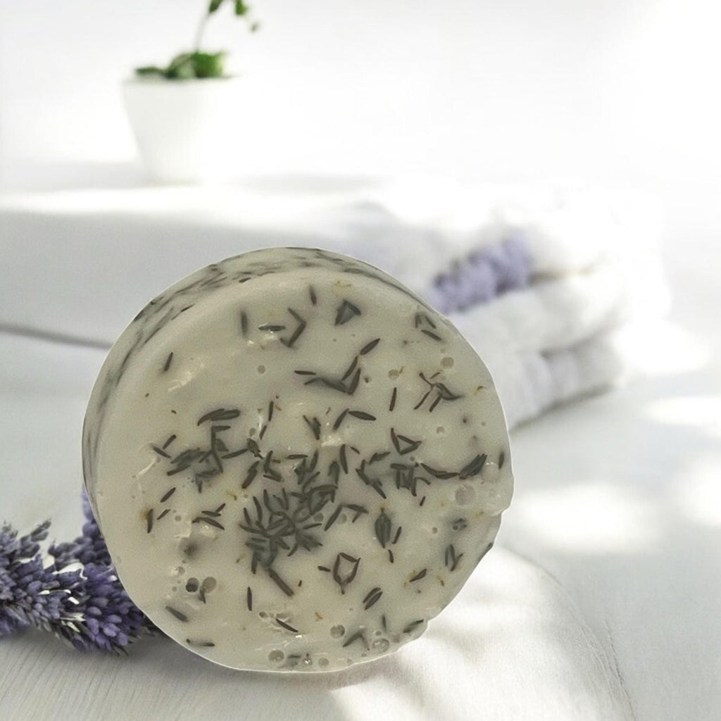 Rosemary Goat's Milk Loofah Soap: Exfoliating Herbal Spa Bar - Winterberry Hearth