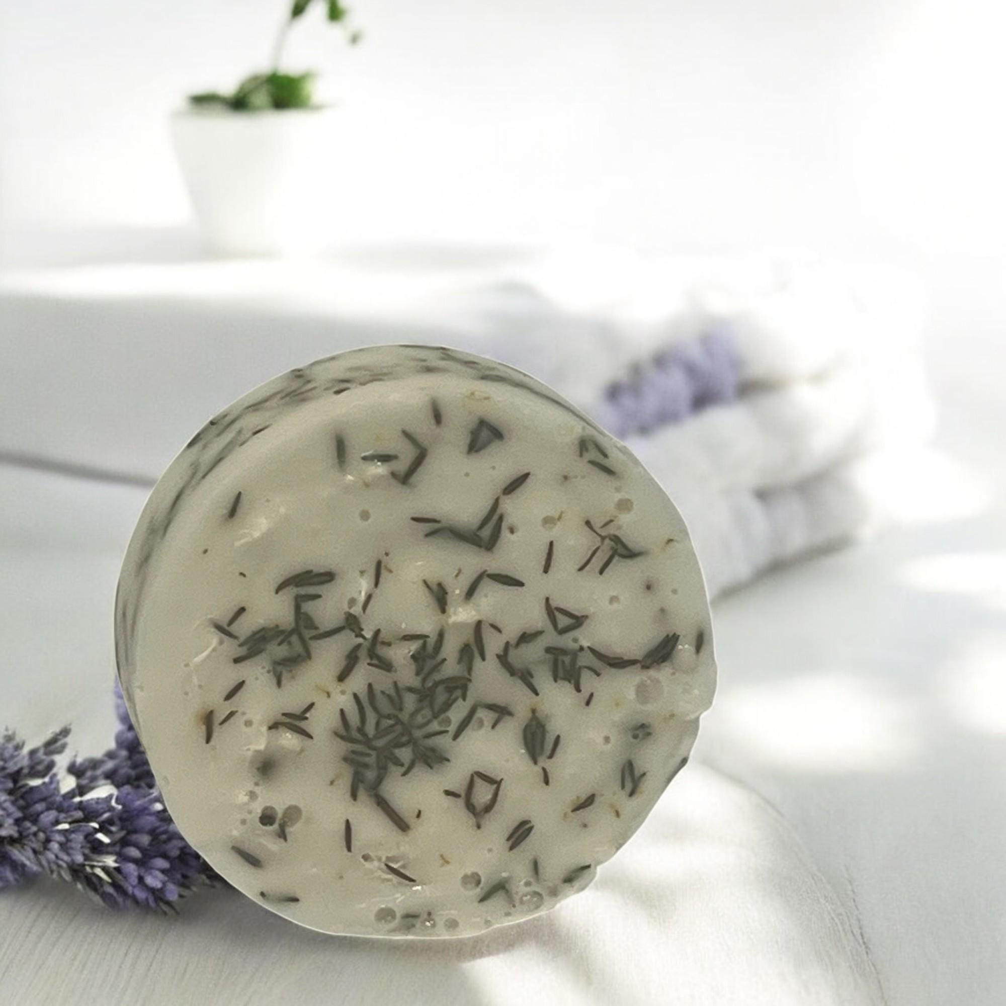 Rosemary Goat's Milk Loofah Soap: Exfoliating Herbal Spa Bar - Winterberry Hearth