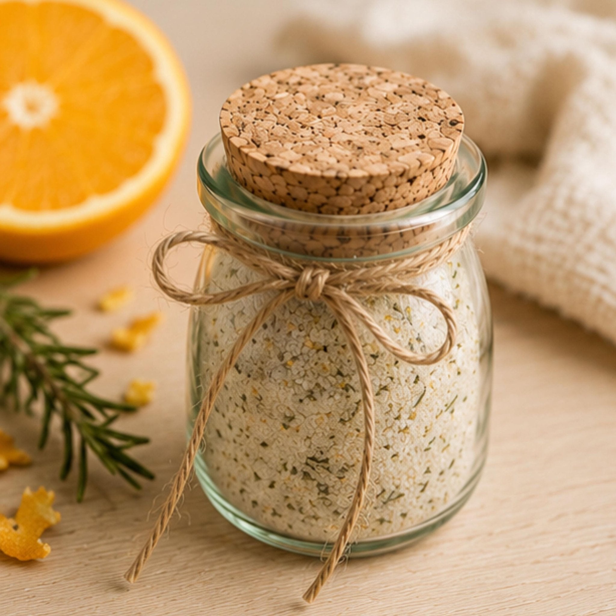 Rosemary Orange Salt, Citrus Herb Seasoning, Small Batch Gourmet Cooking Spice - Winterberry Hearth