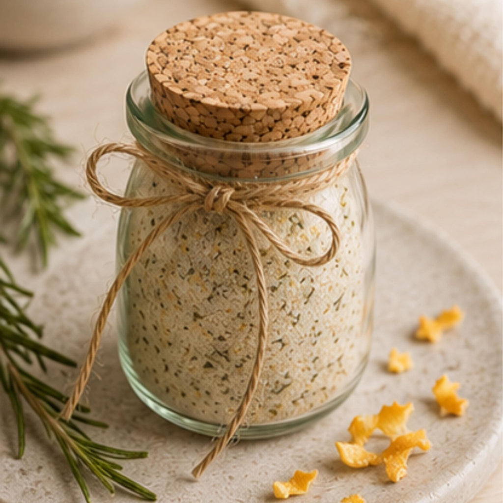 Rosemary Orange Salt, Citrus Herb Seasoning, Small Batch Gourmet Cooking Spice - Winterberry Hearth