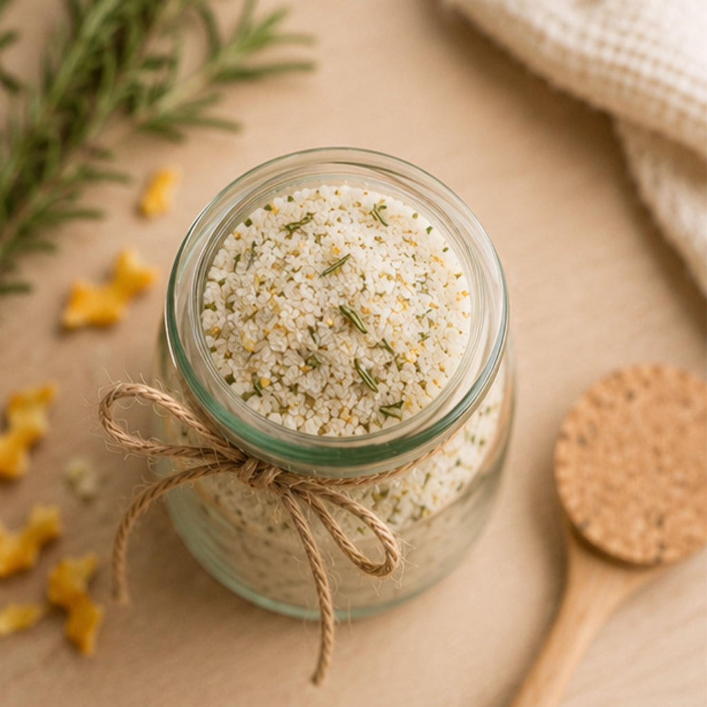 Rosemary Orange Salt, Citrus Herb Seasoning, Small Batch Gourmet Cooking Spice - Winterberry Hearth