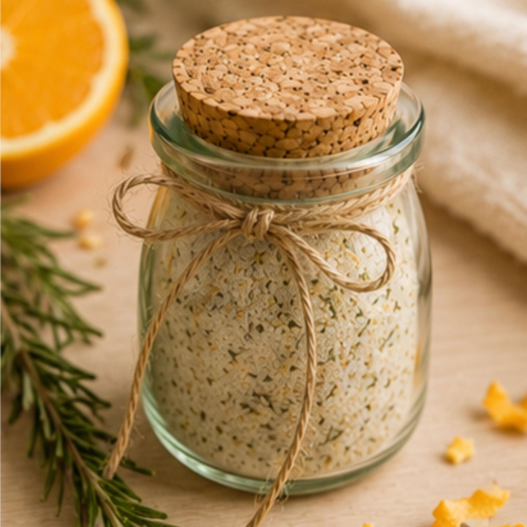 Rosemary Orange Salt, Citrus Herb Seasoning, Small Batch Gourmet Cooking Spice - Winterberry Hearth
