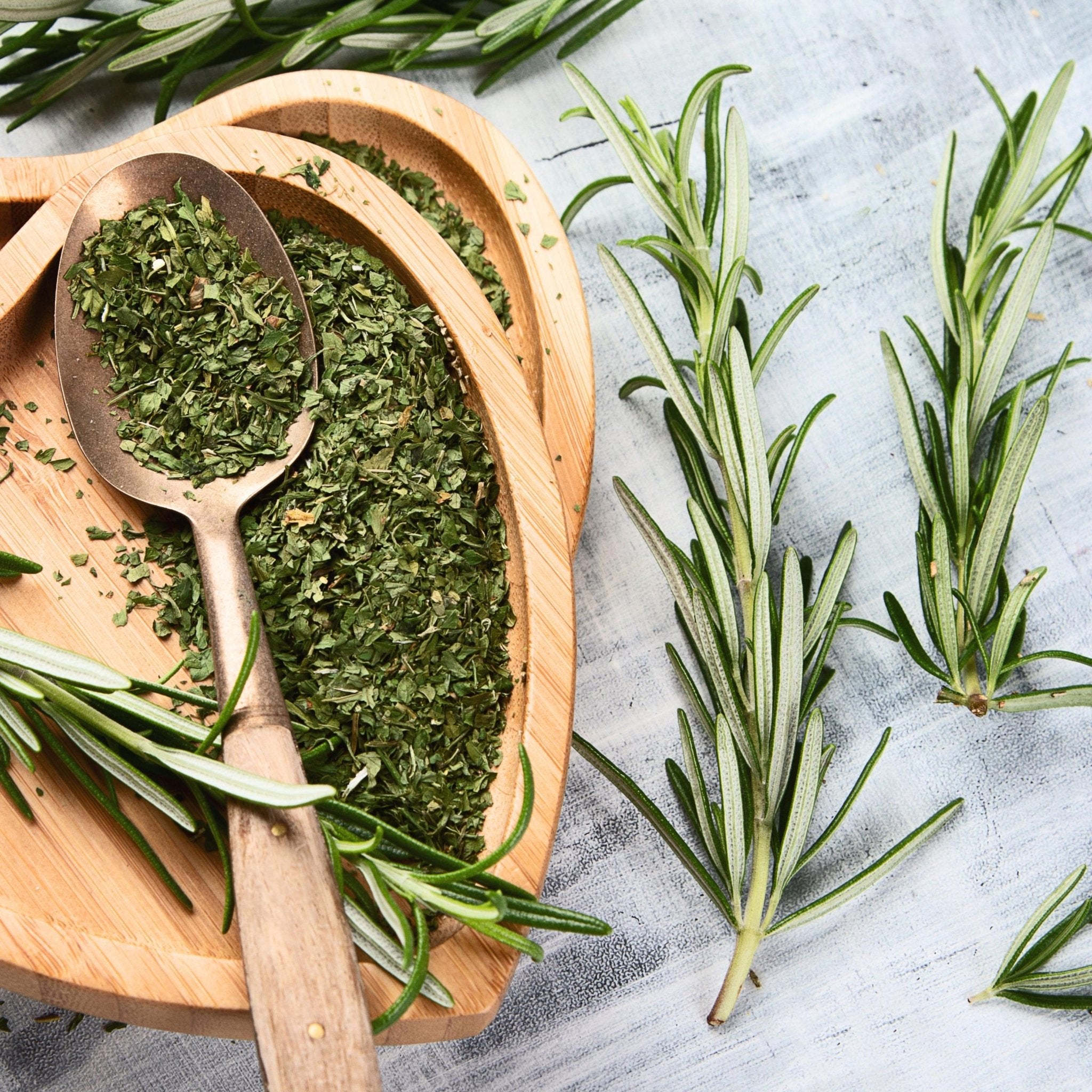 Rosemary Salt, Gourmet Herb Finishing Salt for Potatoes, Steak, Bread, Everyday Cooking - Winterberry Hearth