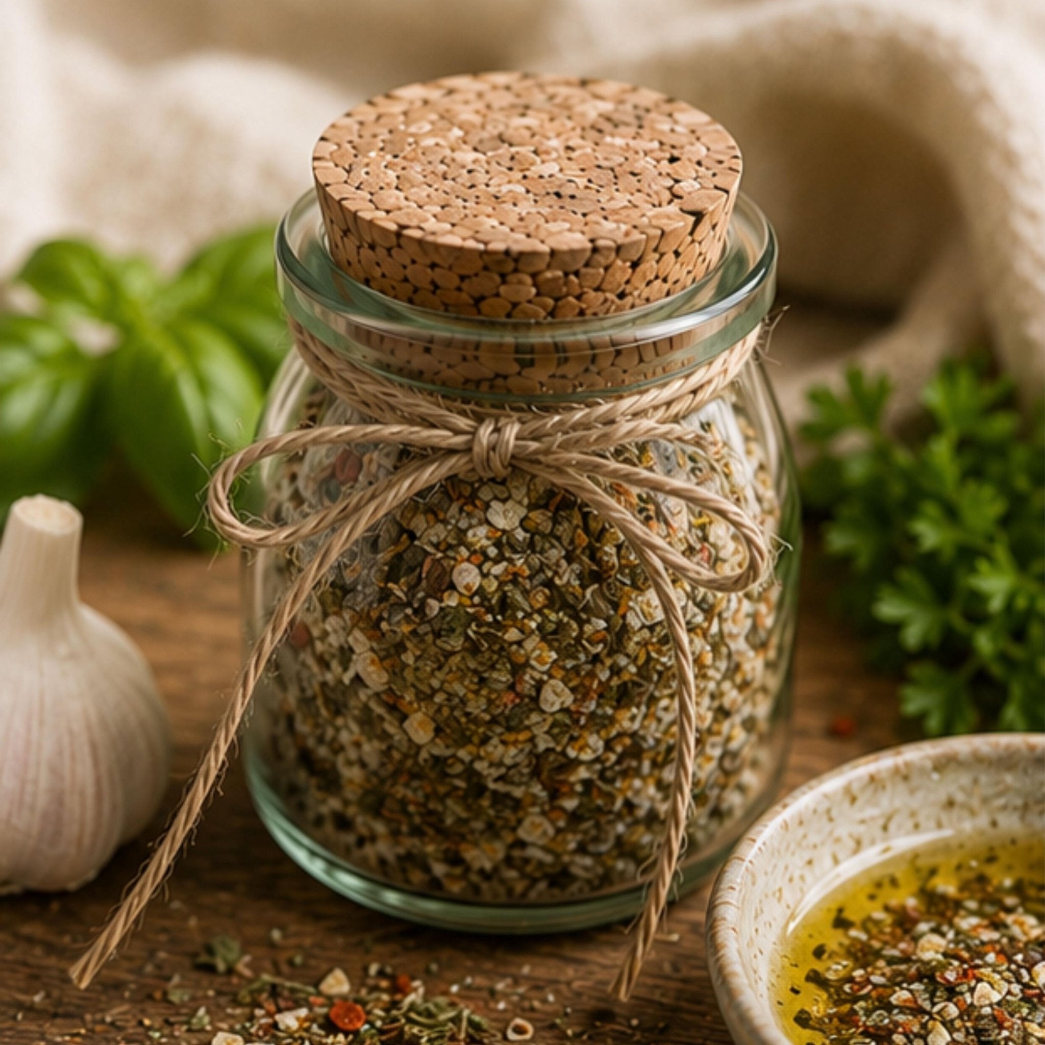 Rustic Bread Dip Mix, Olive Oil Seasoning, Garlic Herb Butter Blend, Gourmet Pantry Gift - Winterberry Hearth