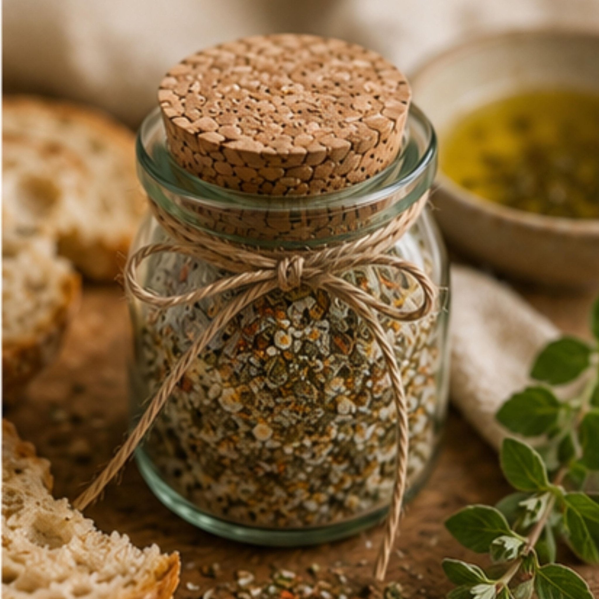 Rustic Bread Dip Mix, Olive Oil Seasoning, Garlic Herb Butter Blend, Gourmet Pantry Gift - Winterberry Hearth