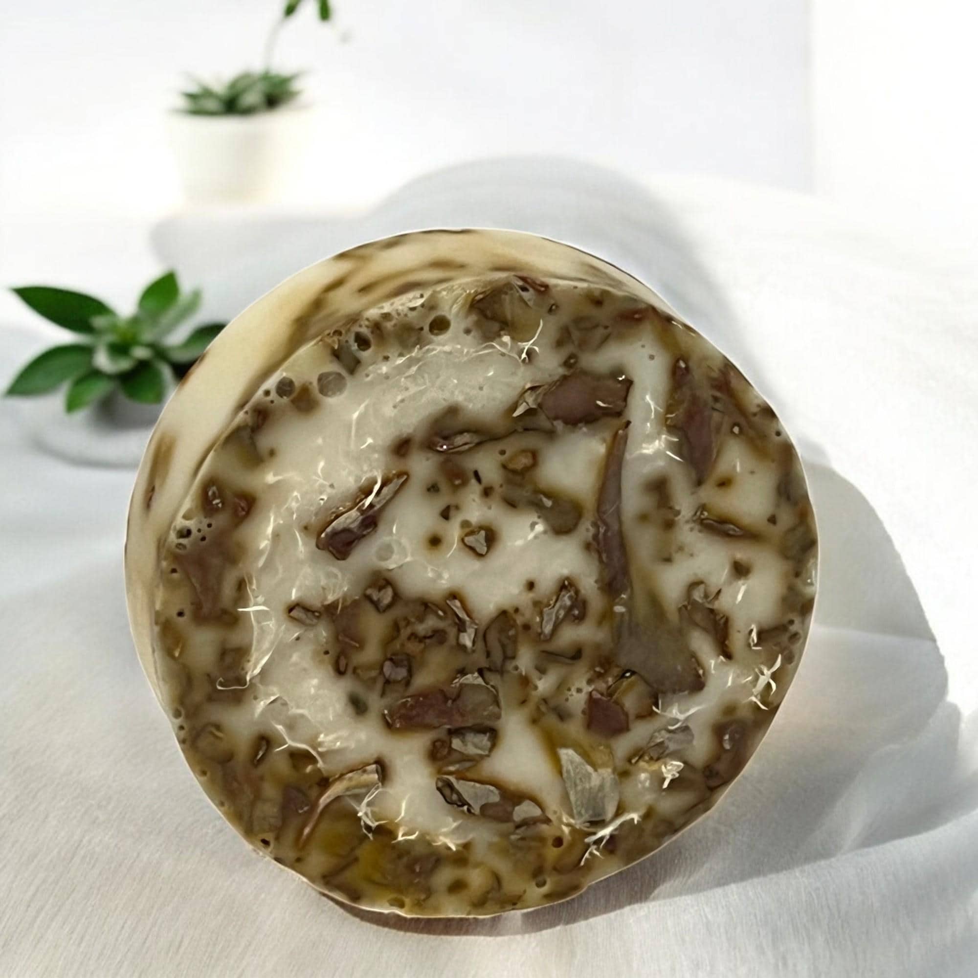 Sage & Goat Milk Loofah Soap: Exfoliating Herbal Bath Bar - Winterberry Hearth