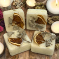 Sage & Orange Soy Wax Melts: Herbal Aromatherapy Cubes, Citrus Home Fragrance - Winterberry Hearth