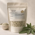 Sage Salt, Gourmet Herb Savory Seasoning, Finishing Salt for Turkey, Potatoes, Autumn Cooking - Winterberry Hearth