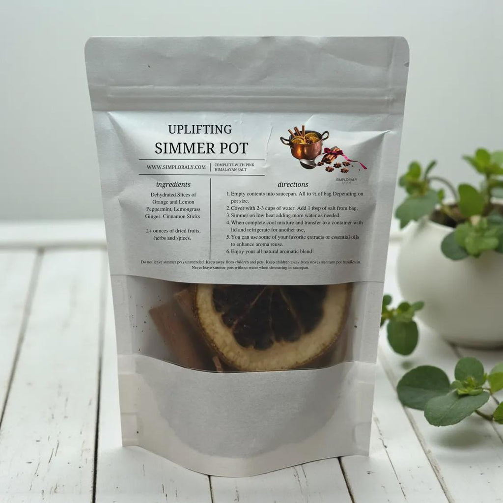 Slow Living Aromatherapy Simmer Pot Mix: Botanical Stovetop Potpourri Blend - Winterberry Hearth