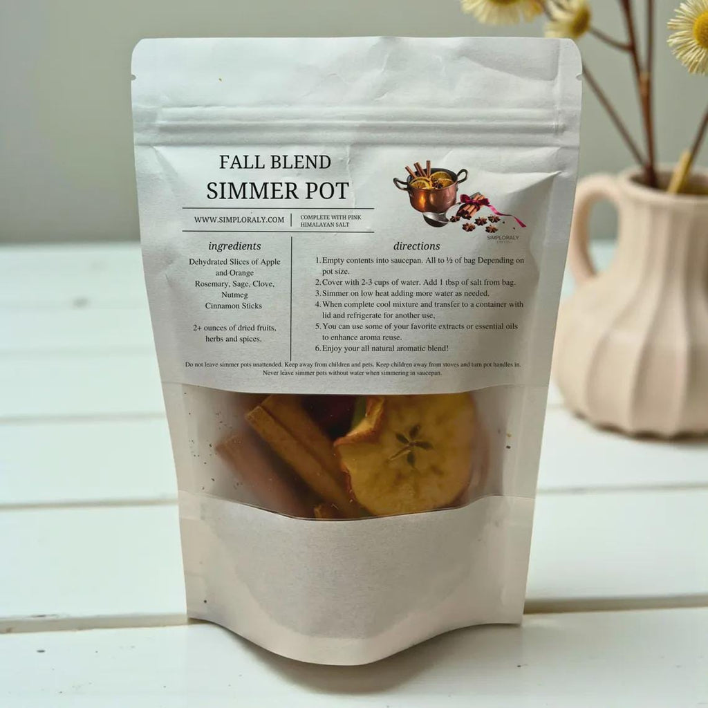 Slow Living Aromatherapy Simmer Pot Mix: Botanical Stovetop Potpourri Blend - Winterberry Hearth