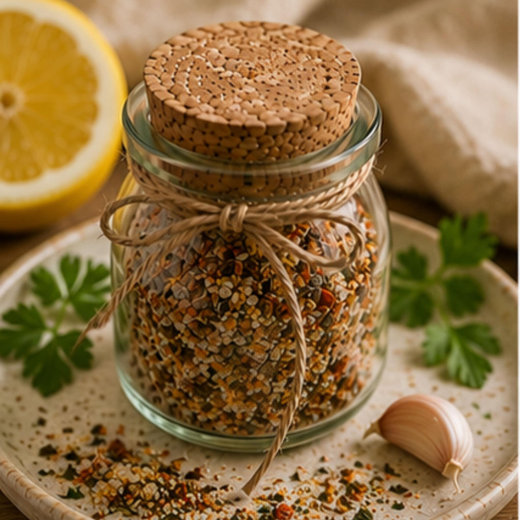 Smoked Citrus Pepper Salt, Steak Seasoning, Seafood Dry Marinade, Vegetable Topping, Gourmet Kitchen Gift - Winterberry Hearth
