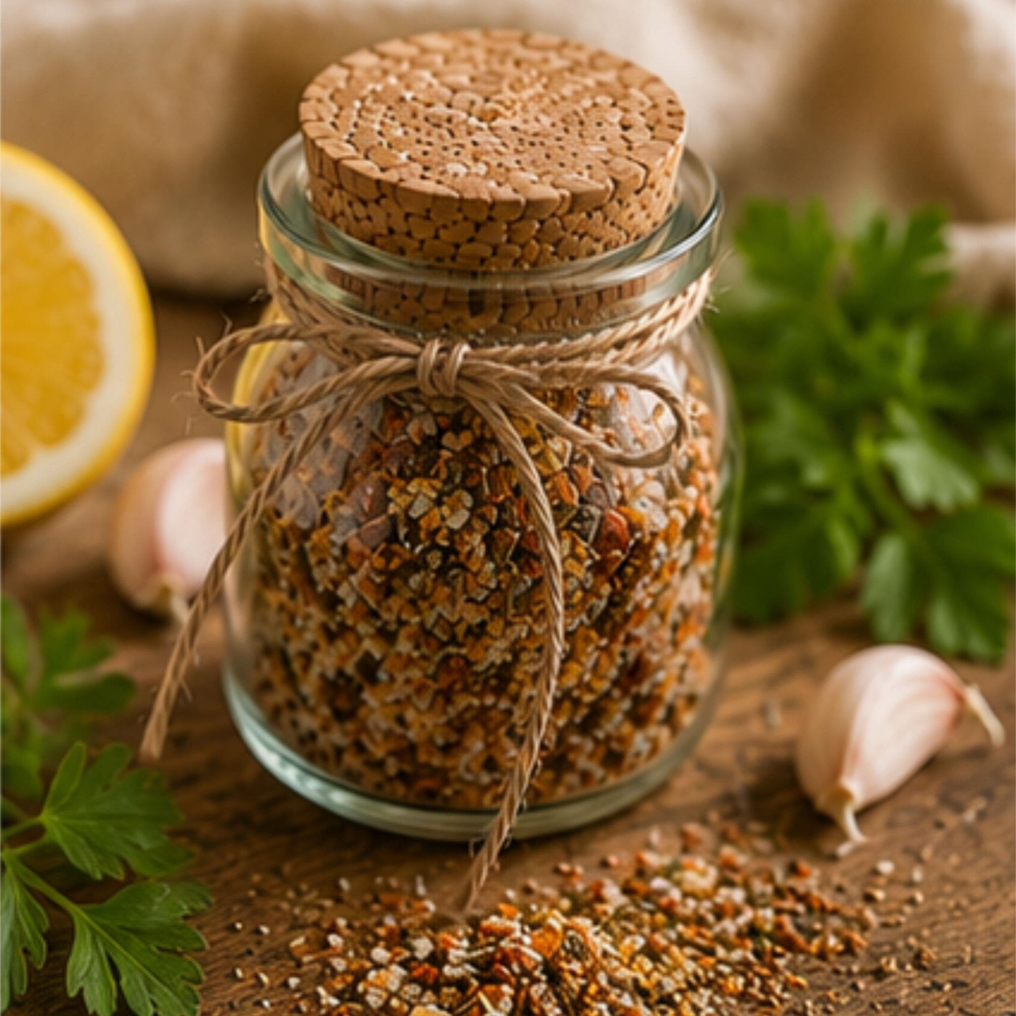 Smoked Citrus Pepper Salt, Steak Seasoning, Seafood Dry Marinade, Vegetable Topping, Gourmet Kitchen Gift - Winterberry Hearth