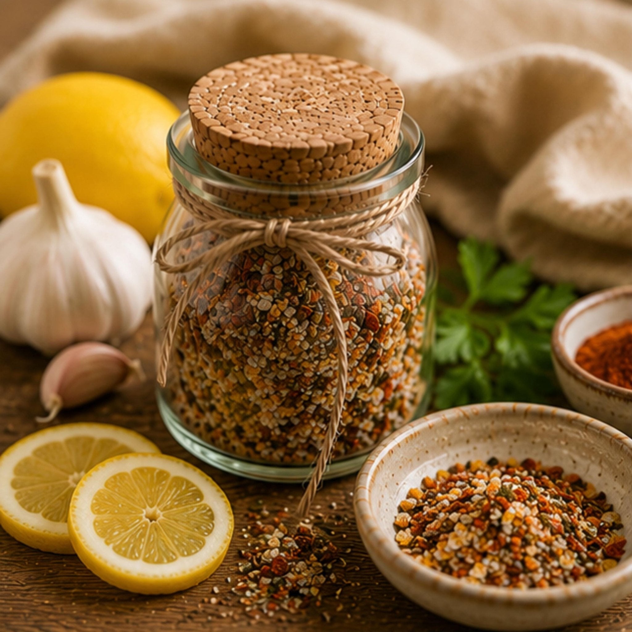 Smoked Citrus Pepper Salt, Steak Seasoning, Seafood Dry Marinade, Vegetable Topping, Gourmet Kitchen Gift - Winterberry Hearth