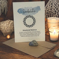 Sodalite Crystal with Meaning Card: Communication Stone, Spiritual Gift - Winterberry Hearth
