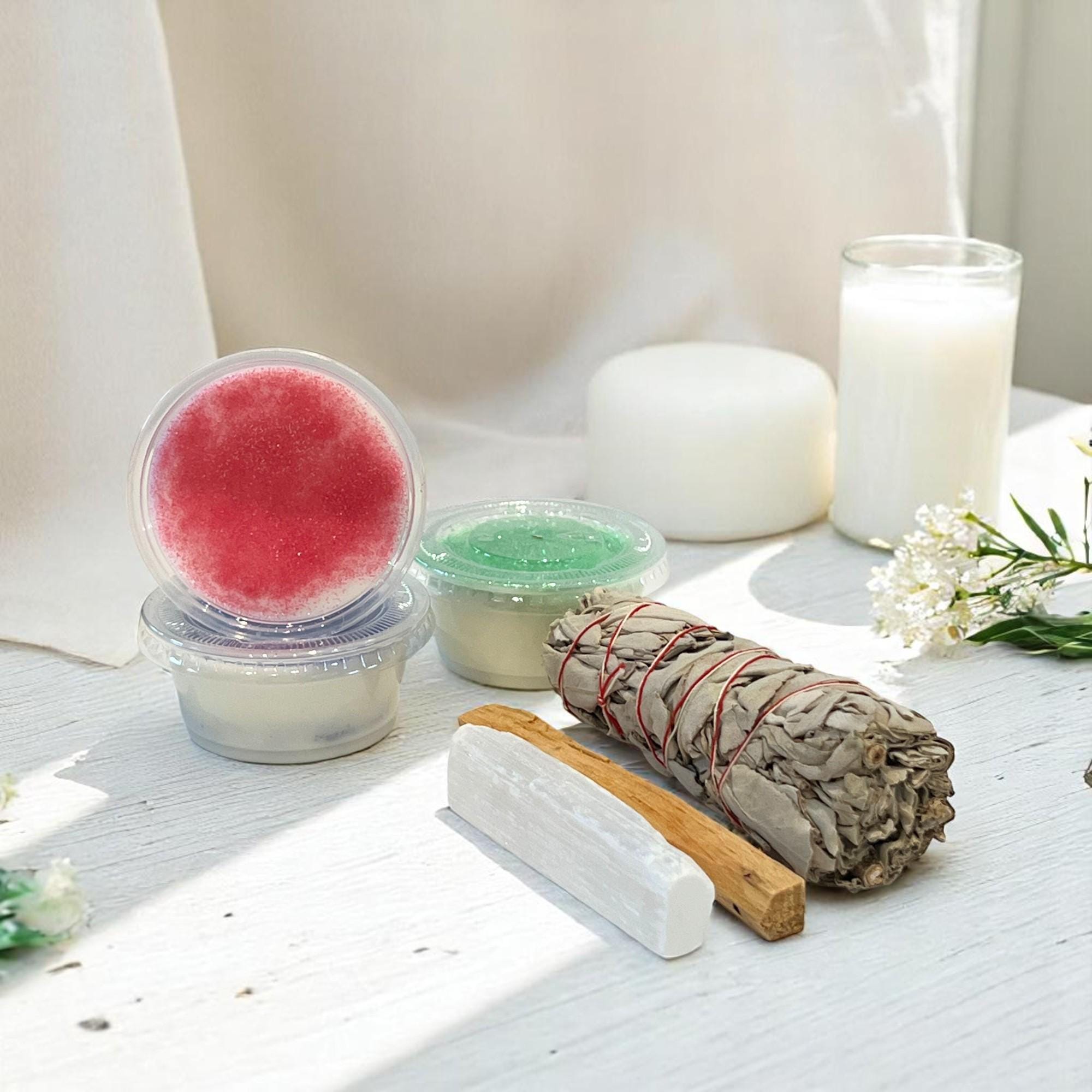 Spiritual Gift Box: Sage, Selenite, Palo Santo & Crystal Wax Melts - Winterberry Hearth