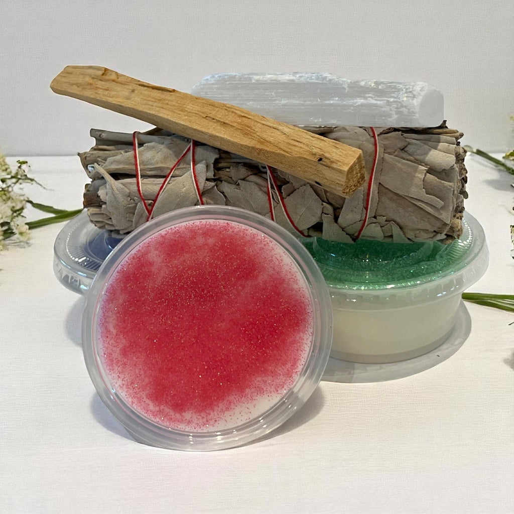 Spiritual Gift Box: Sage, Selenite, Palo Santo & Crystal Wax Melts - Winterberry Hearth