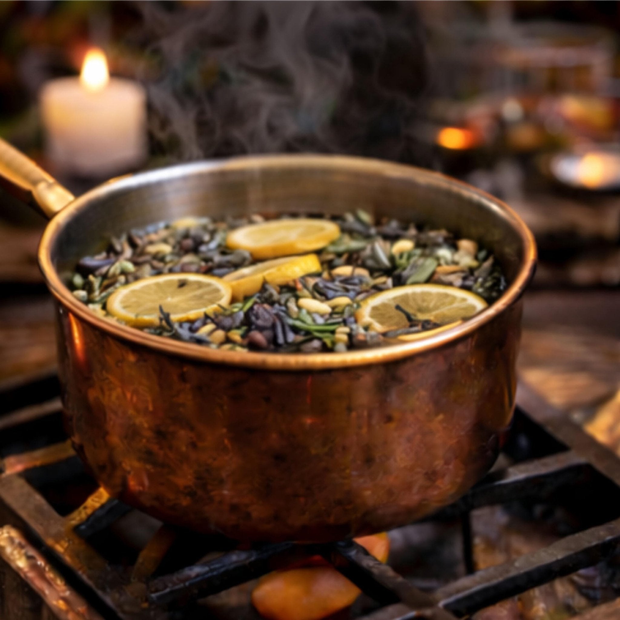 Spring Awakening Simmer Pot, Lemon Lavender Botanical Home Fragrance Stovetop Potpourri - Winterberry Hearth