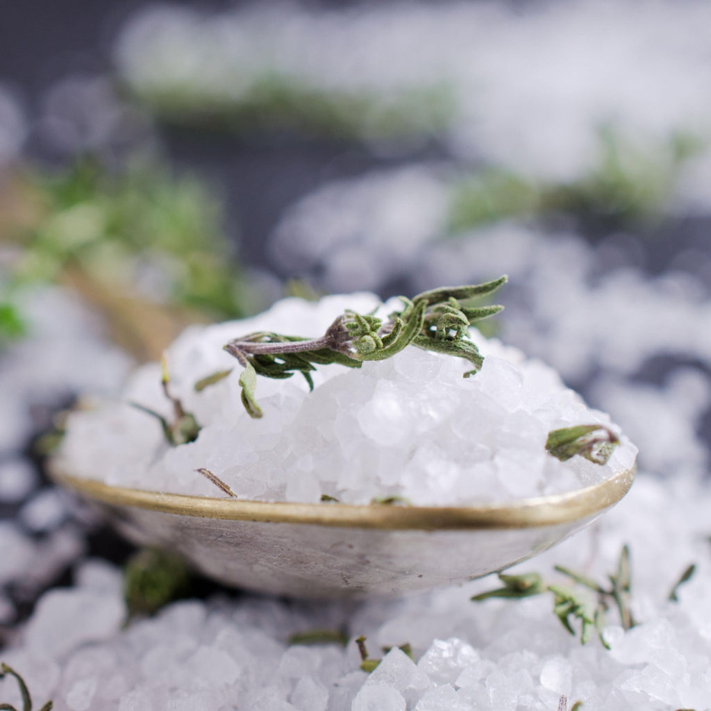 Thyme Salt, Gourmet Herb Blend for Cooking, Seasoning for Chicken and Potatoes - Winterberry Hearth