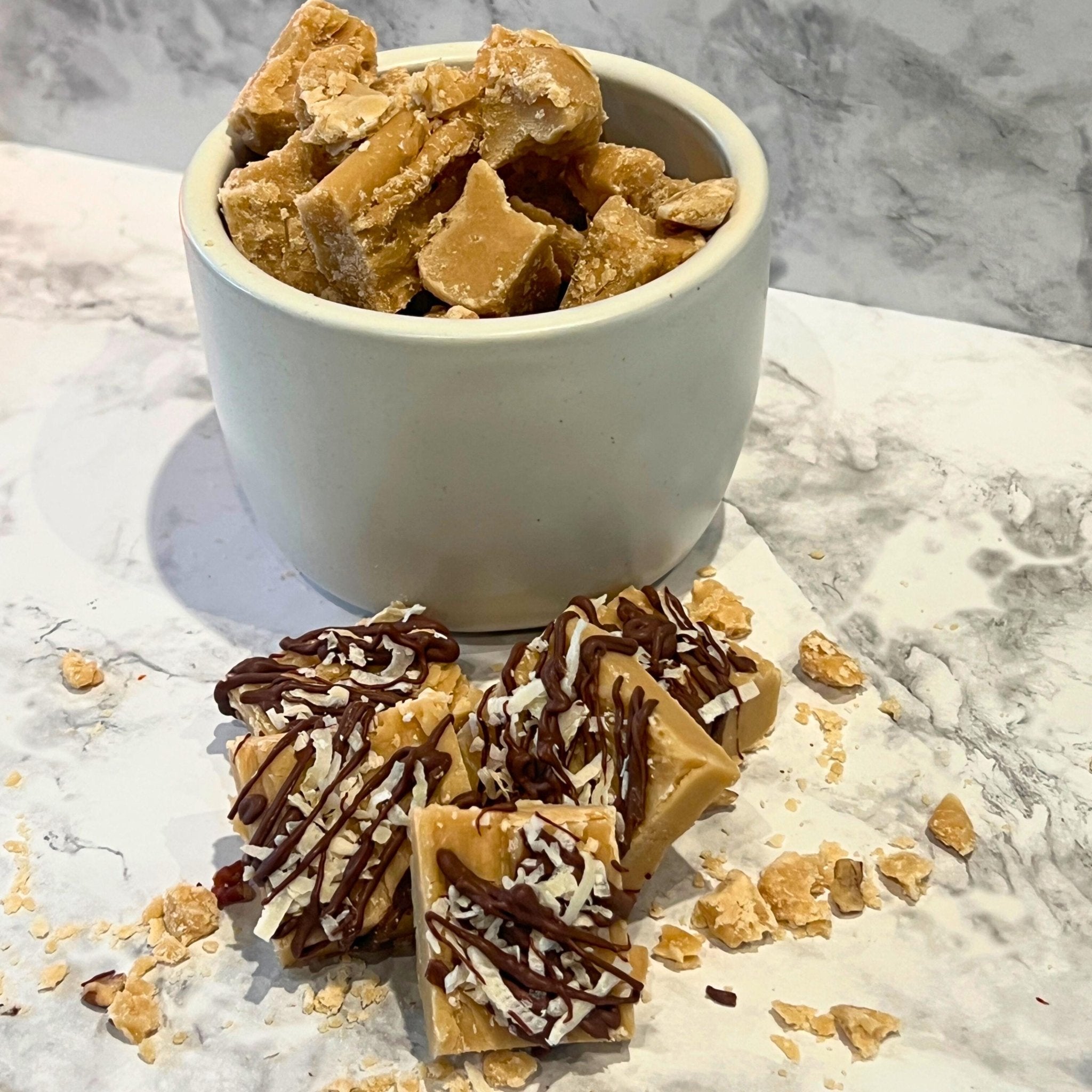 Toasted Coconut Brown Sugar Candy: Chocolate Fudge - Winterberry Hearth
