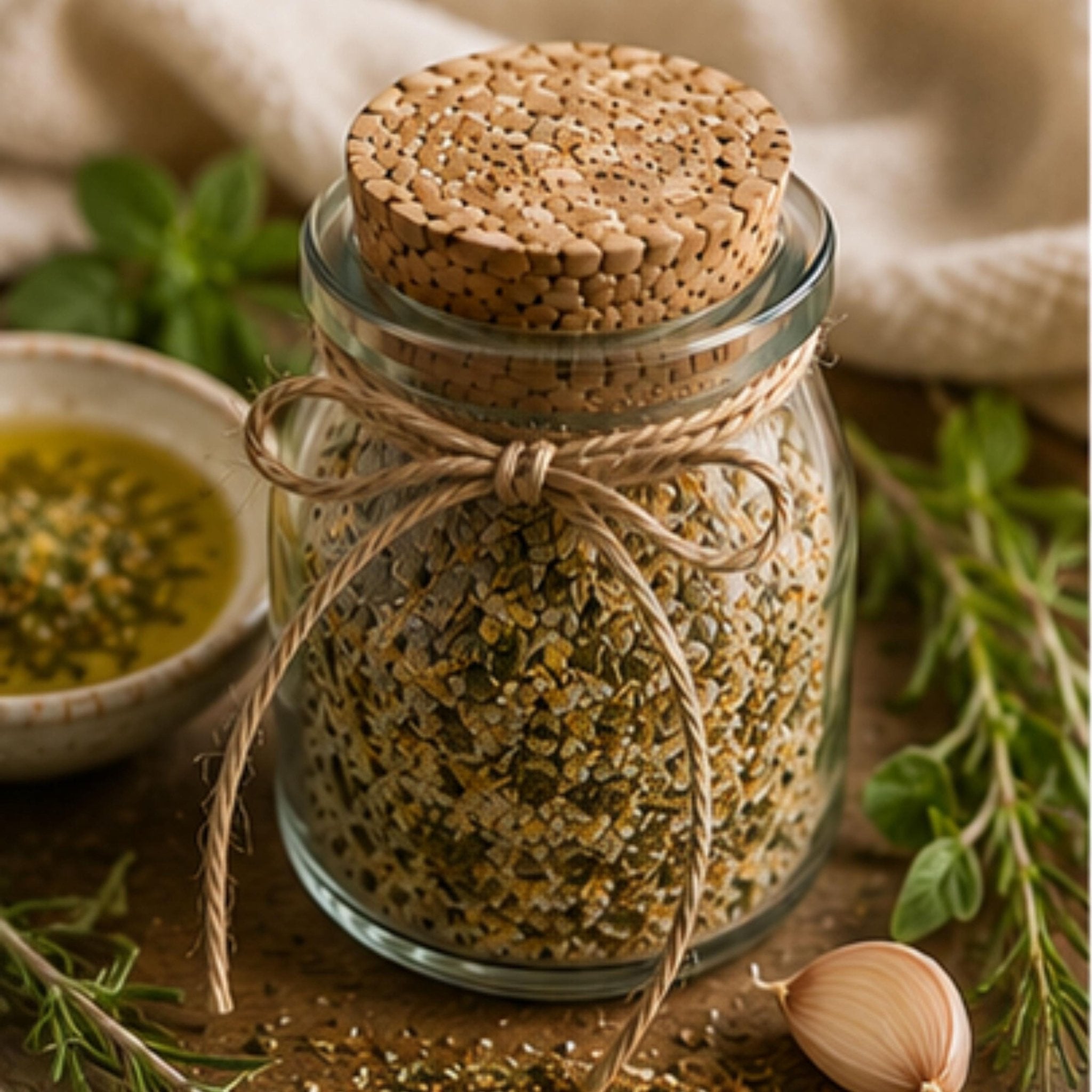 Tuscan Olive Oil Dip, Bread Dipping Seasoning, Gourmet Pantry Italian Herbs, Garlic Bread Appetizer - Winterberry Hearth