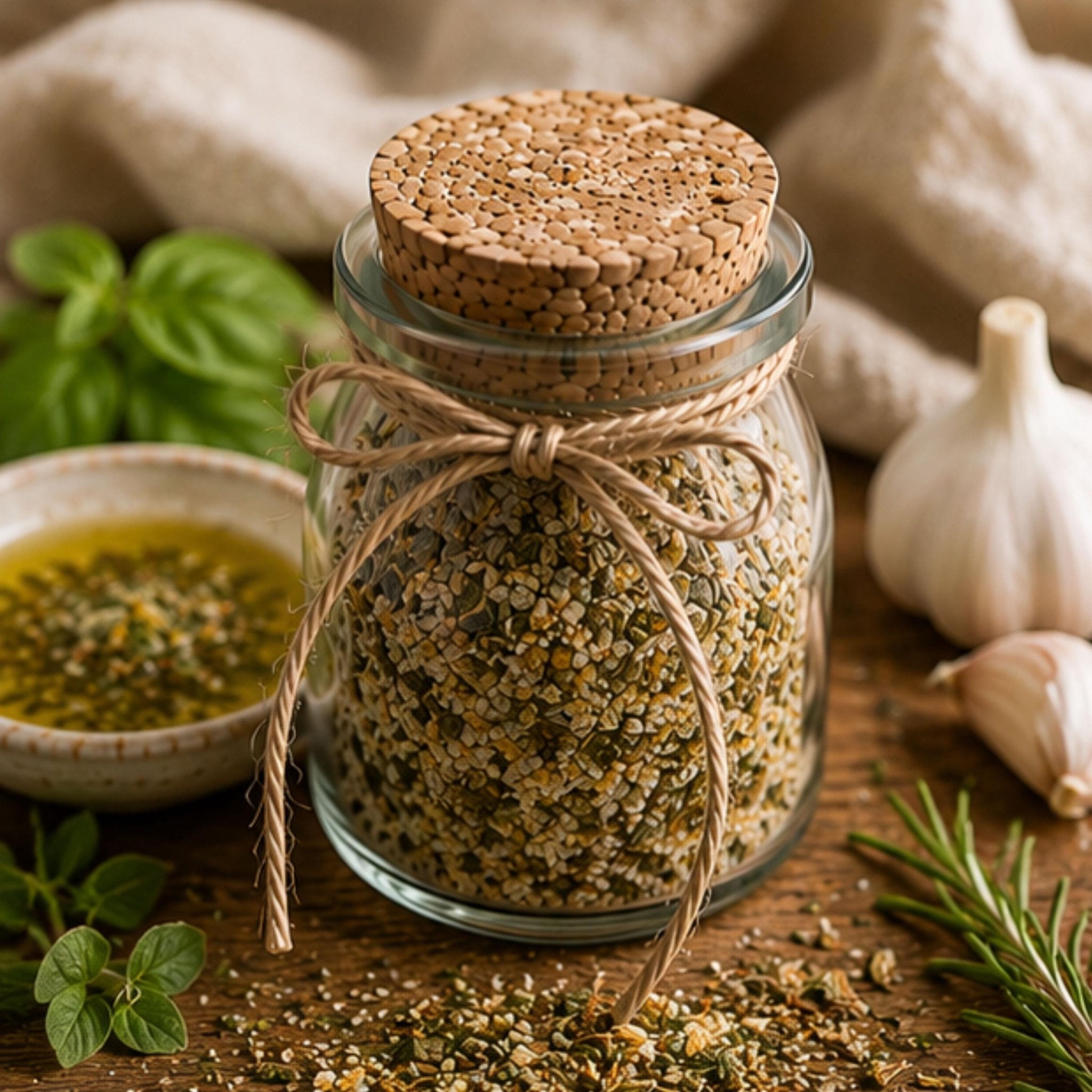 Tuscan Olive Oil Dip, Bread Dipping Seasoning, Gourmet Pantry Italian Herbs, Garlic Bread Appetizer - Winterberry Hearth