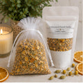Warm Citrus Home Fragrance Sachet, Candlelit Comfort Aromatherapy, Orange Cardamom, Cozy Botanical Gift - Winterberry Hearth