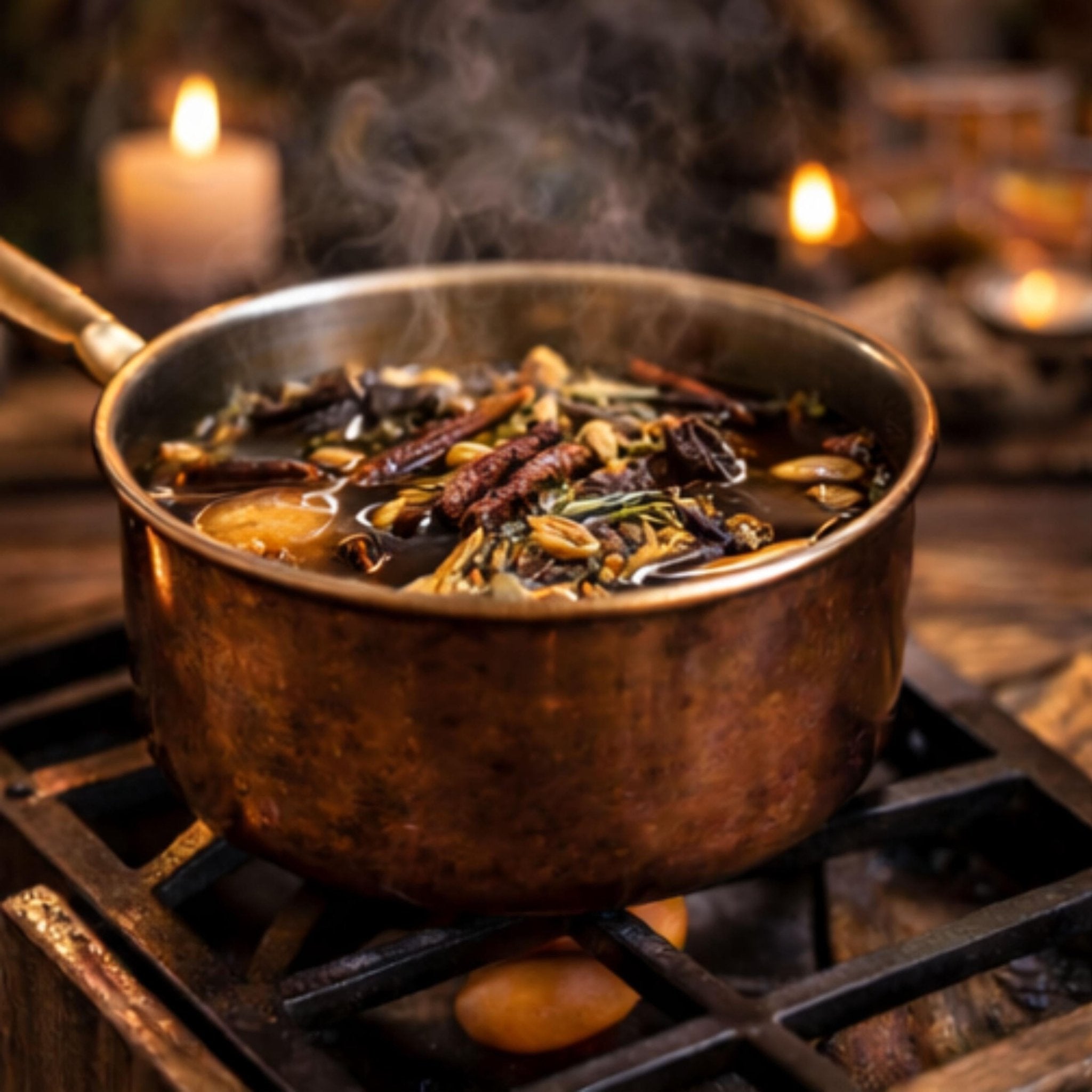 Welcome Wealth Simmer Pot Blend, Abundance Home Ritual, Herbal Prosperity Stovetop Potpourri - Winterberry Hearth