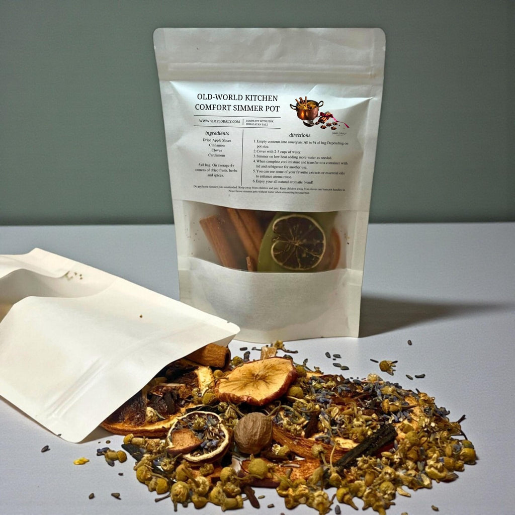 Welcome Wealth Simmer Pot Blend, Abundance Home Ritual, Herbal Prosperity Stovetop Potpourri - Winterberry Hearth