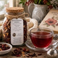 Winterberry Herbal Rooibos Tea, Hibiscus Rosehip Citrus Blend, Loose Leaf Drink Infusion, Caffeine Free - Winterberry Hearth
