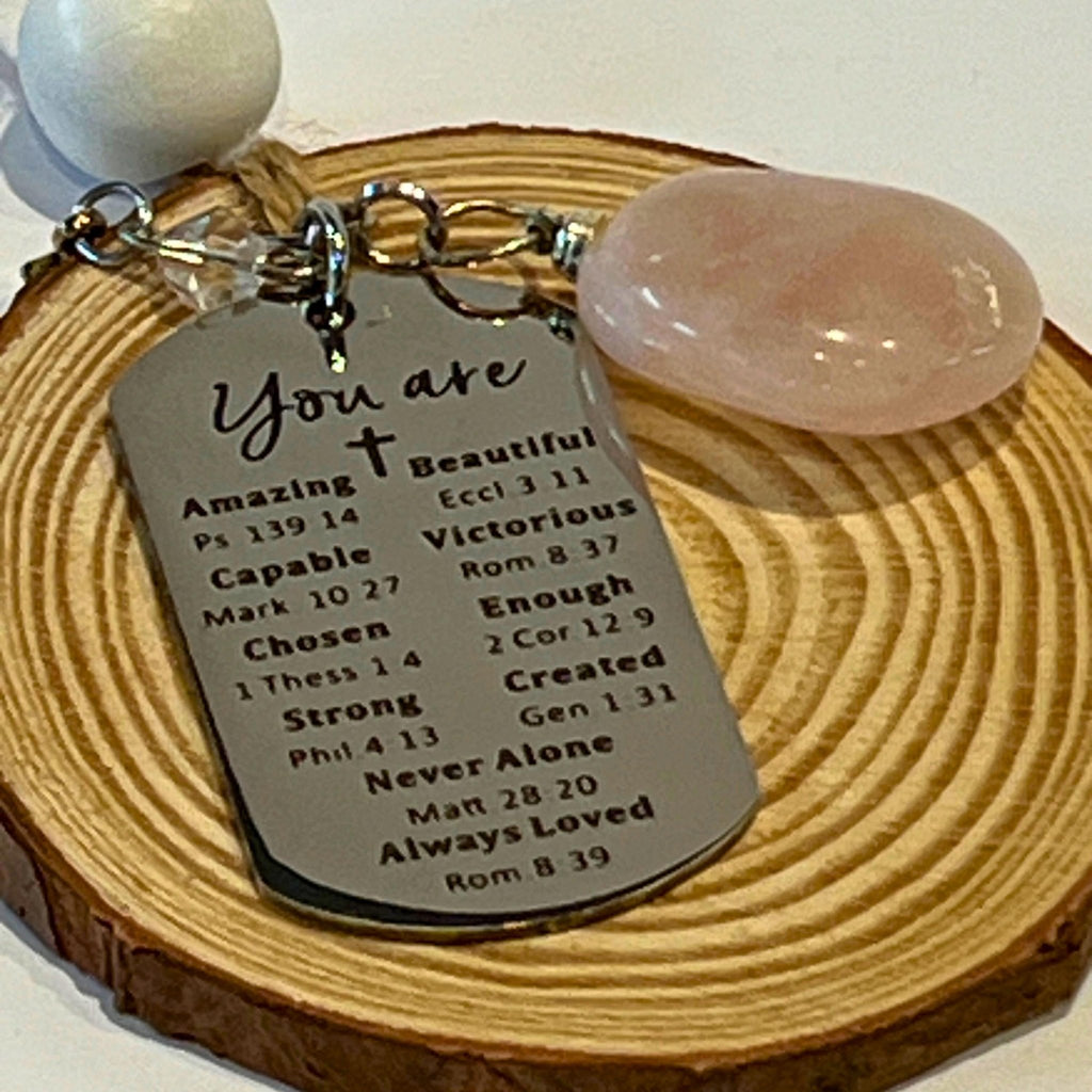 You Are Loved Scripture Ornament, Faith Gift, Encouragement Decor - Winterberry Hearth