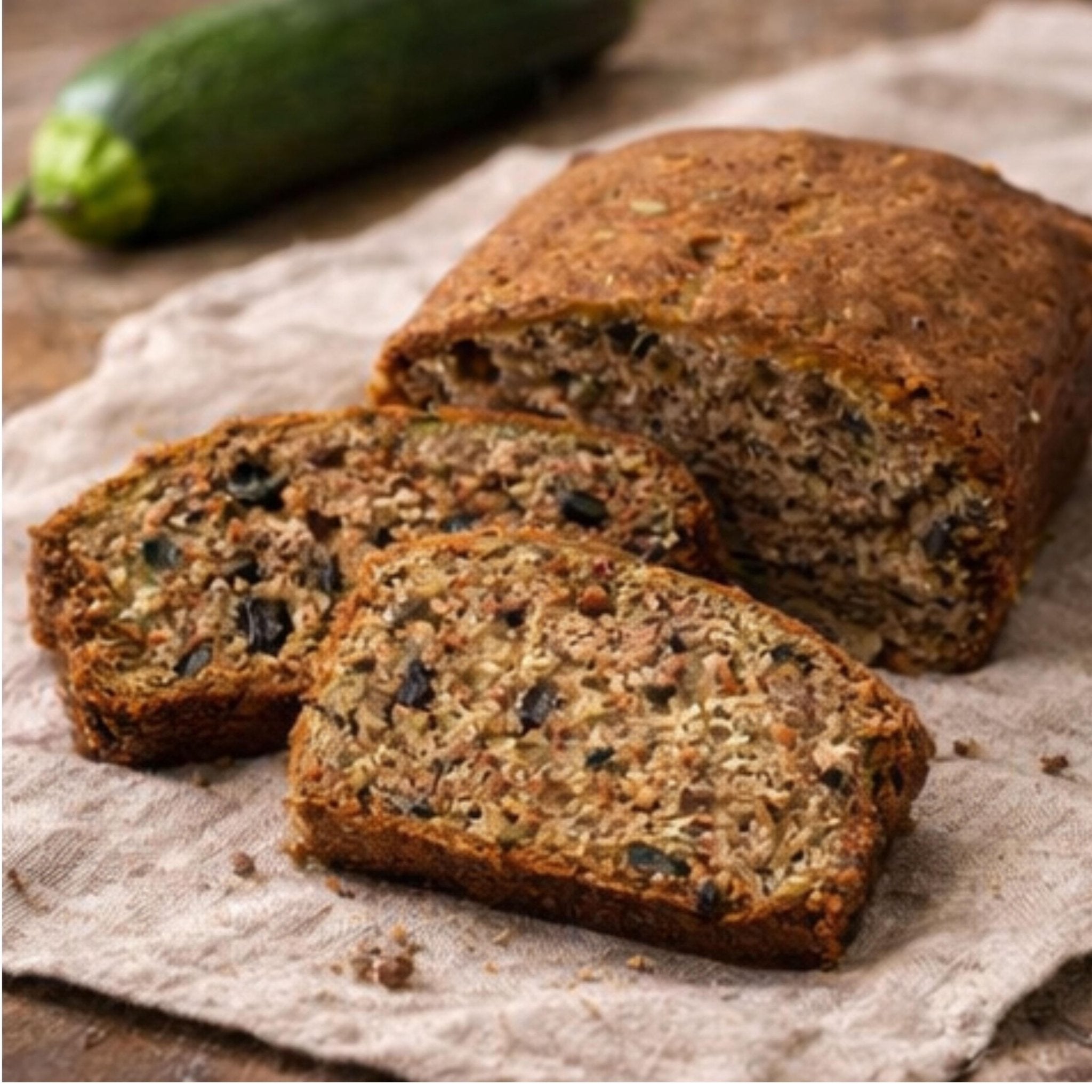 Zucchini Bread Loaf Walnut or Pecan Options, Homemade Comfort Food, Fresh Baked Bakery Loaf - Winterberry Hearth