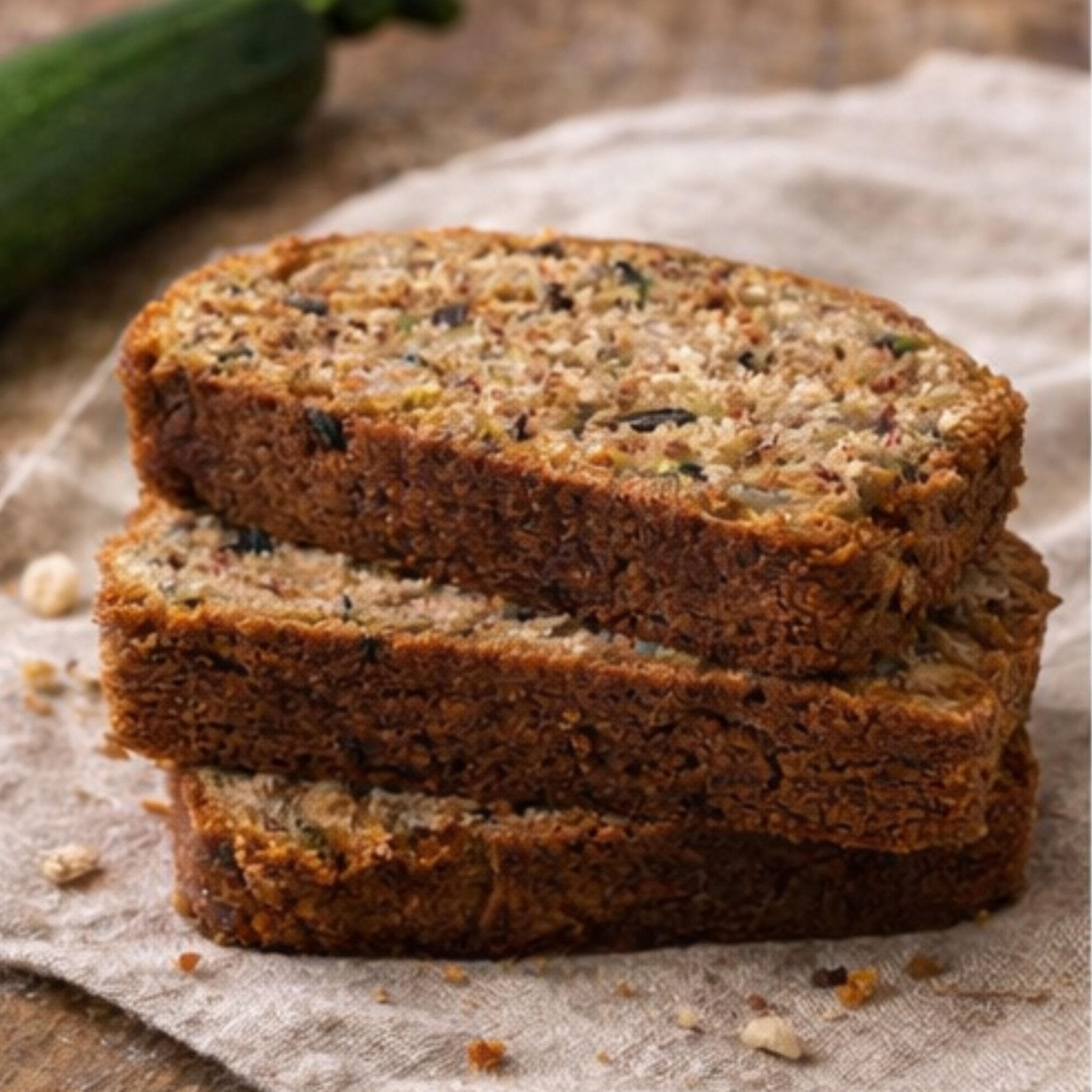 Zucchini Bread Loaf Walnut or Pecan Options, Homemade Comfort Food, Fresh Baked Bakery Loaf - Winterberry Hearth