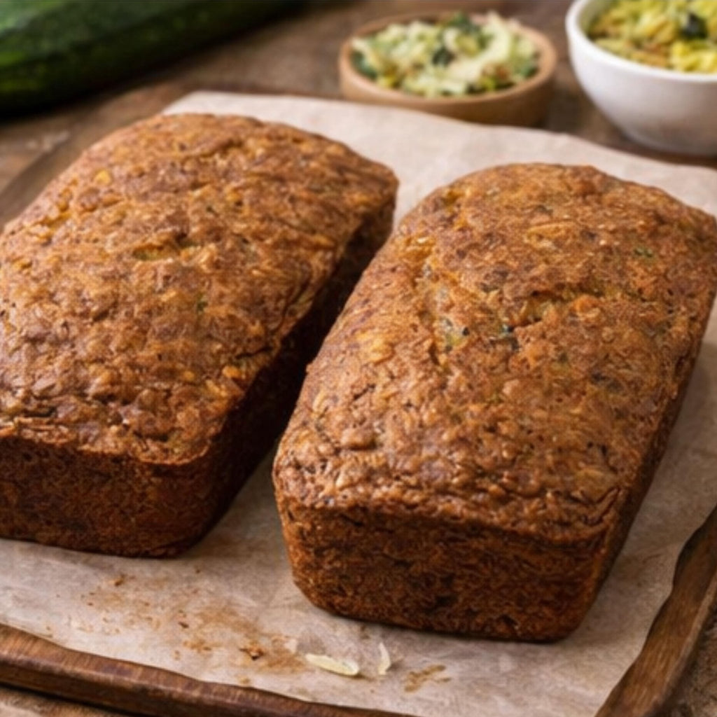 Zucchini Bread Loaf Walnut or Pecan Options, Homemade Comfort Food, Fresh Baked Bakery Loaf - Winterberry Hearth